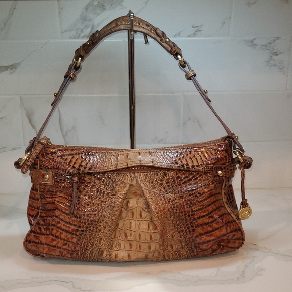 Brahmin Handbags - Brahmin Vintage pleated Y2K Baguette Daria shoulder bag EUC